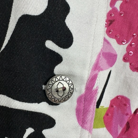 LIZ & ME Floral Lightweight Jacket Womens 2X‎ Beaded Embroidered Tropical New - Picture 6 of 10